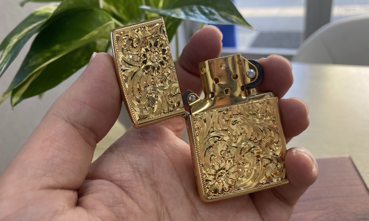 K18製のZIPPOライター