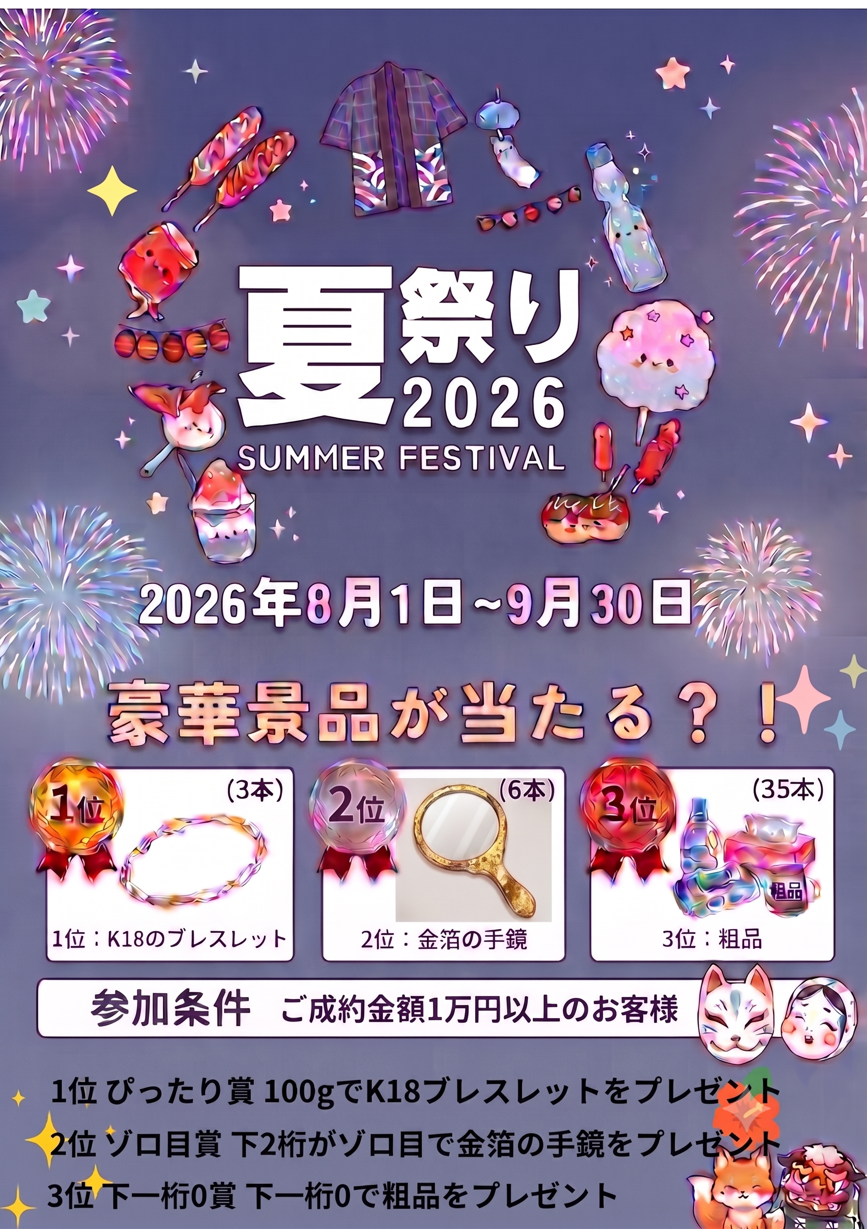 夏祭り宣伝POP